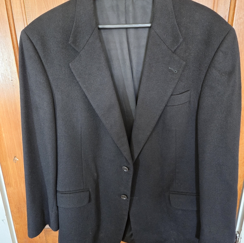 Loro Piana x Saks IT LIST, 100% Cashmere Black Blazer